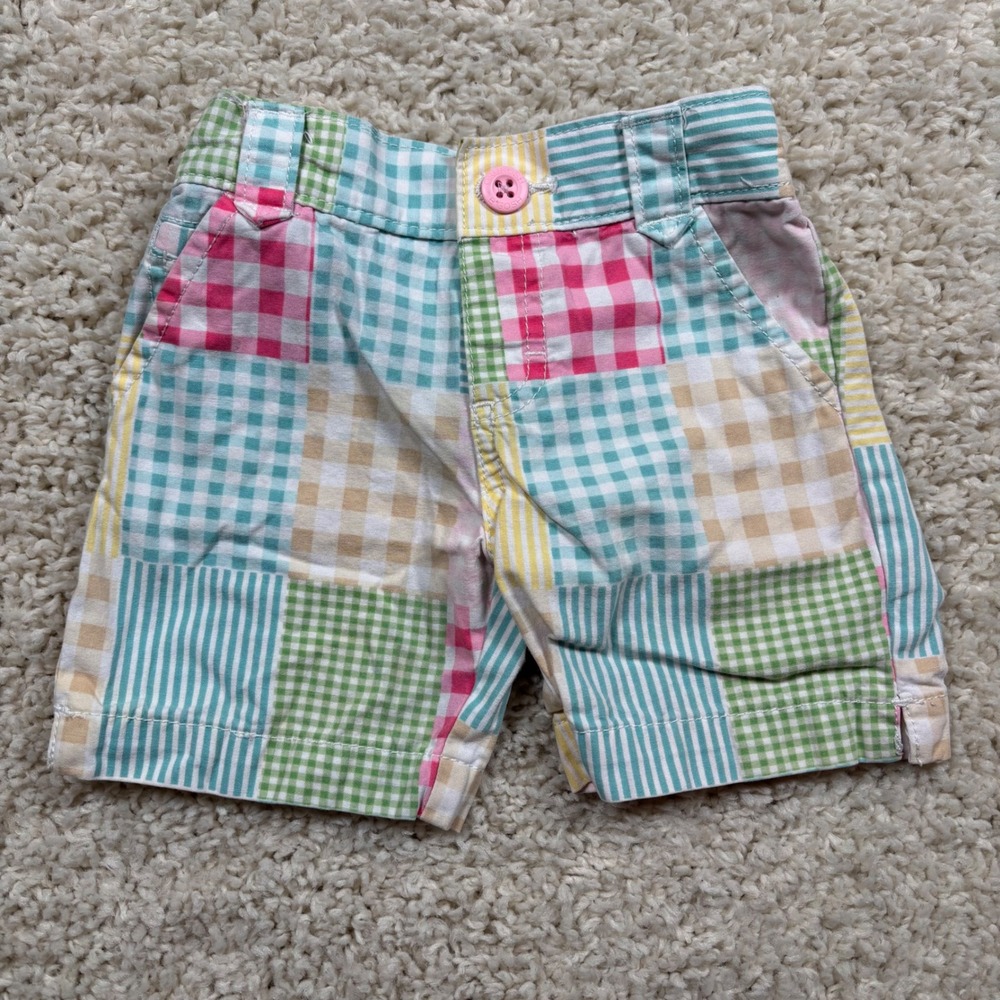 OshKosh Bgosh Toddler Girls Patchwork Plaid‎ Gingham Shorts Multi Color Size 3T